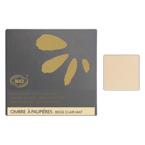 Enveloppe et godet beige clair mat cosmétique bio